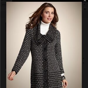 Chico’s Optic Texture Blair sweater coat Size 2 = Large / 12
